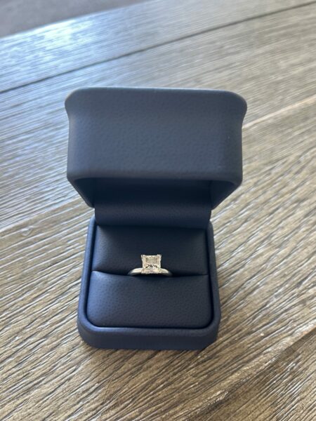 IGI 1.78 Carat F VS1 Princess Lab Grown Ring