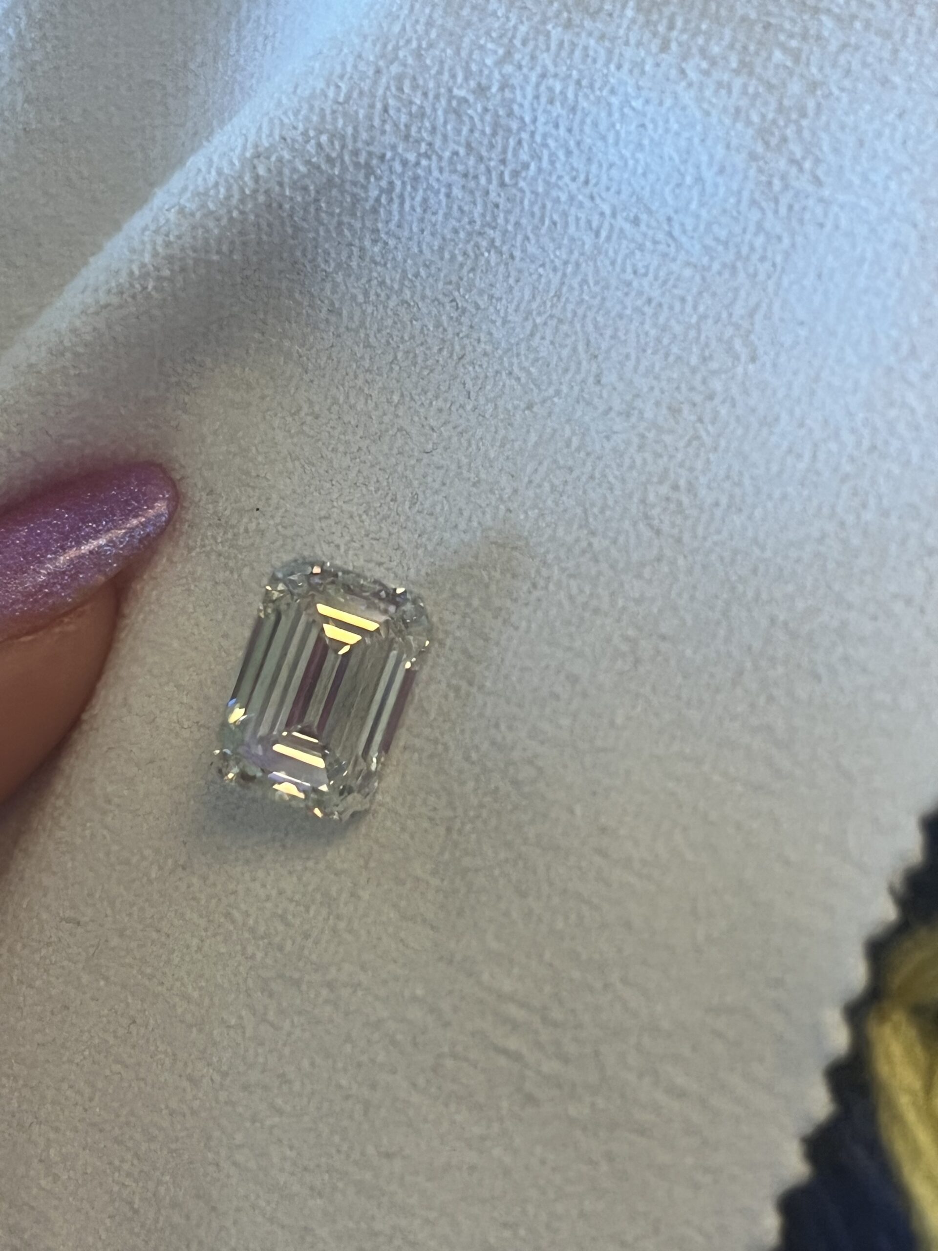 IGI 5.25 Carat J SI1 Emerald Lab Grown Diamond Loose Diamond - Image 2