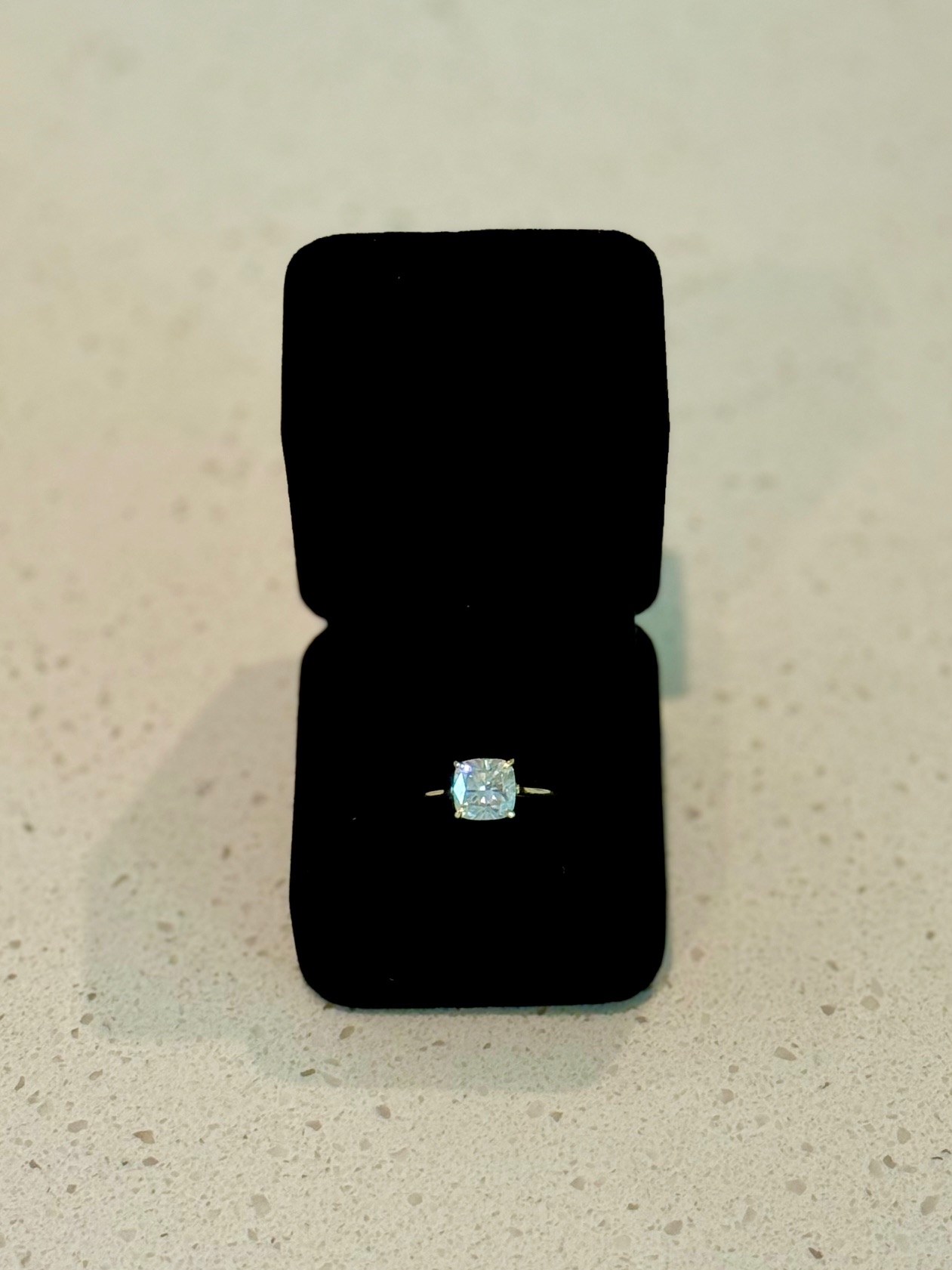 IGI 2.83 Carat Lab-Grown G VVS2 Cushion Lab Grown Diamond with 44 .14 CT Natural Diamond Ring - Image 8