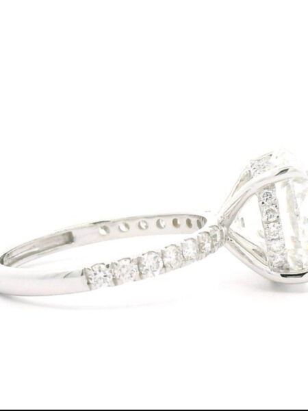 IGI 5.70 Carat E VVS2 Round Lab Grown Ring - Image 3