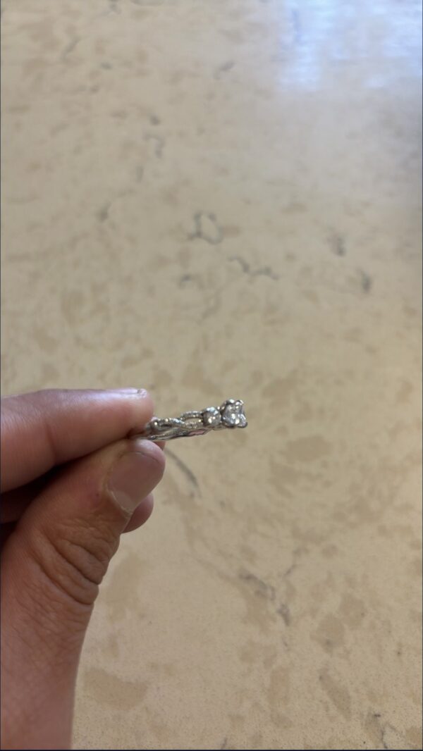 IGI 0.77 Carat E VVS2 Princess Lab Grown Ring - Image 4