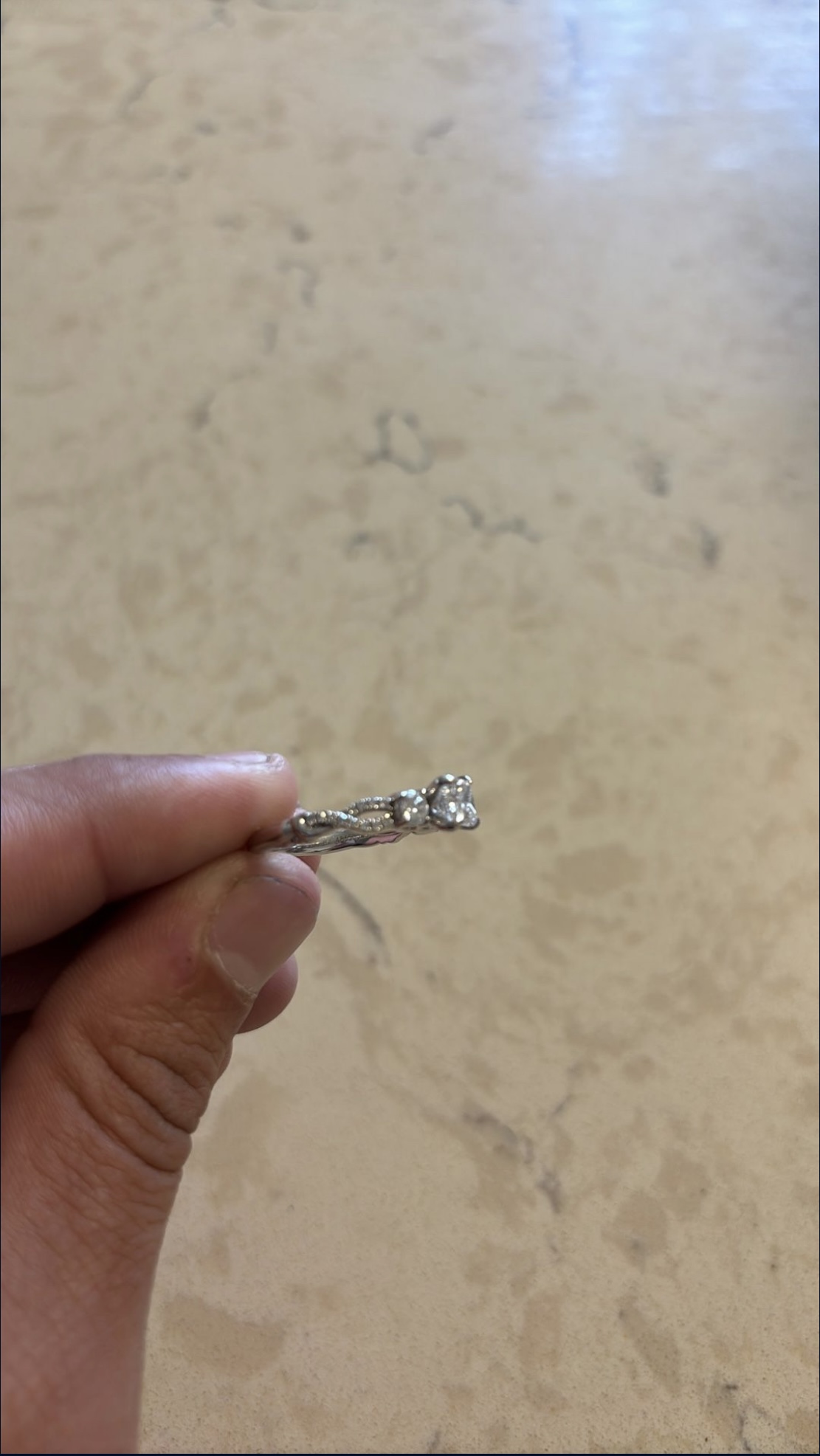 IGI 0.77 Carat E VVS2 Princess Lab Grown Ring - Image 4