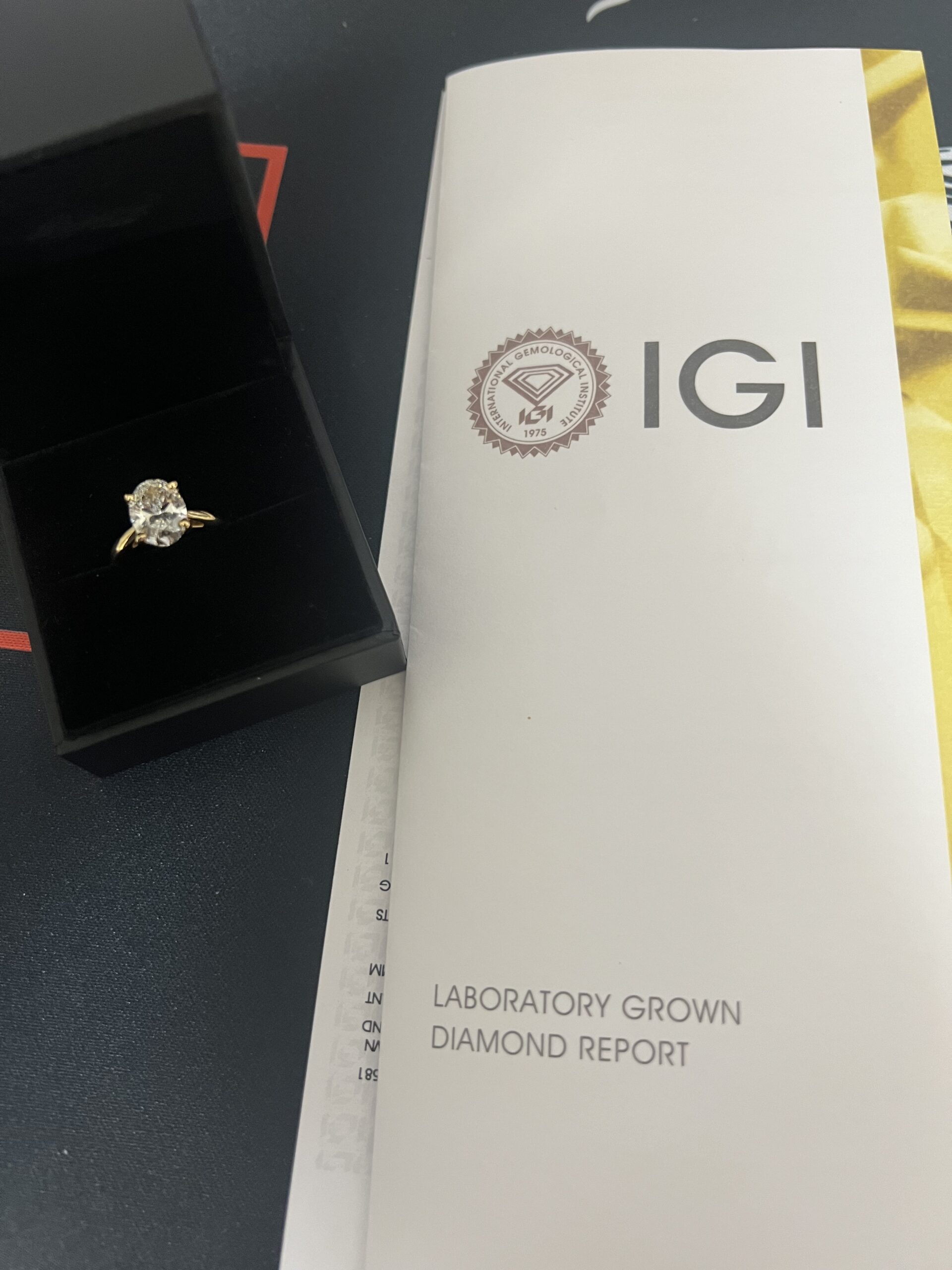 IGI 2.59 Carat G VS1 Oval Lab Grown Ring - Image 2
