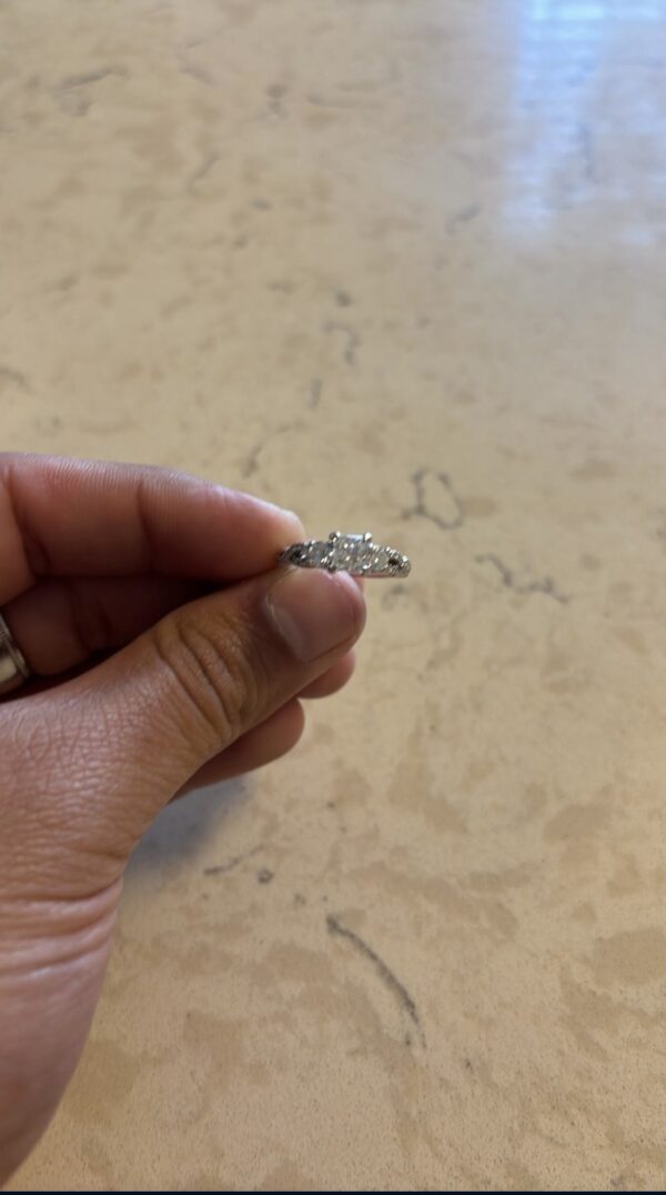 IGI 0.77 Carat E VVS2 Princess Lab Grown Ring - Image 3