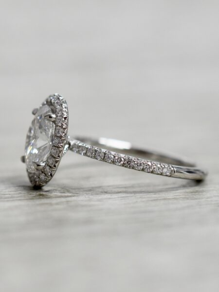 GCAL 1.8 Carat D VS1 Oval Lab Grown Ring - Image 3