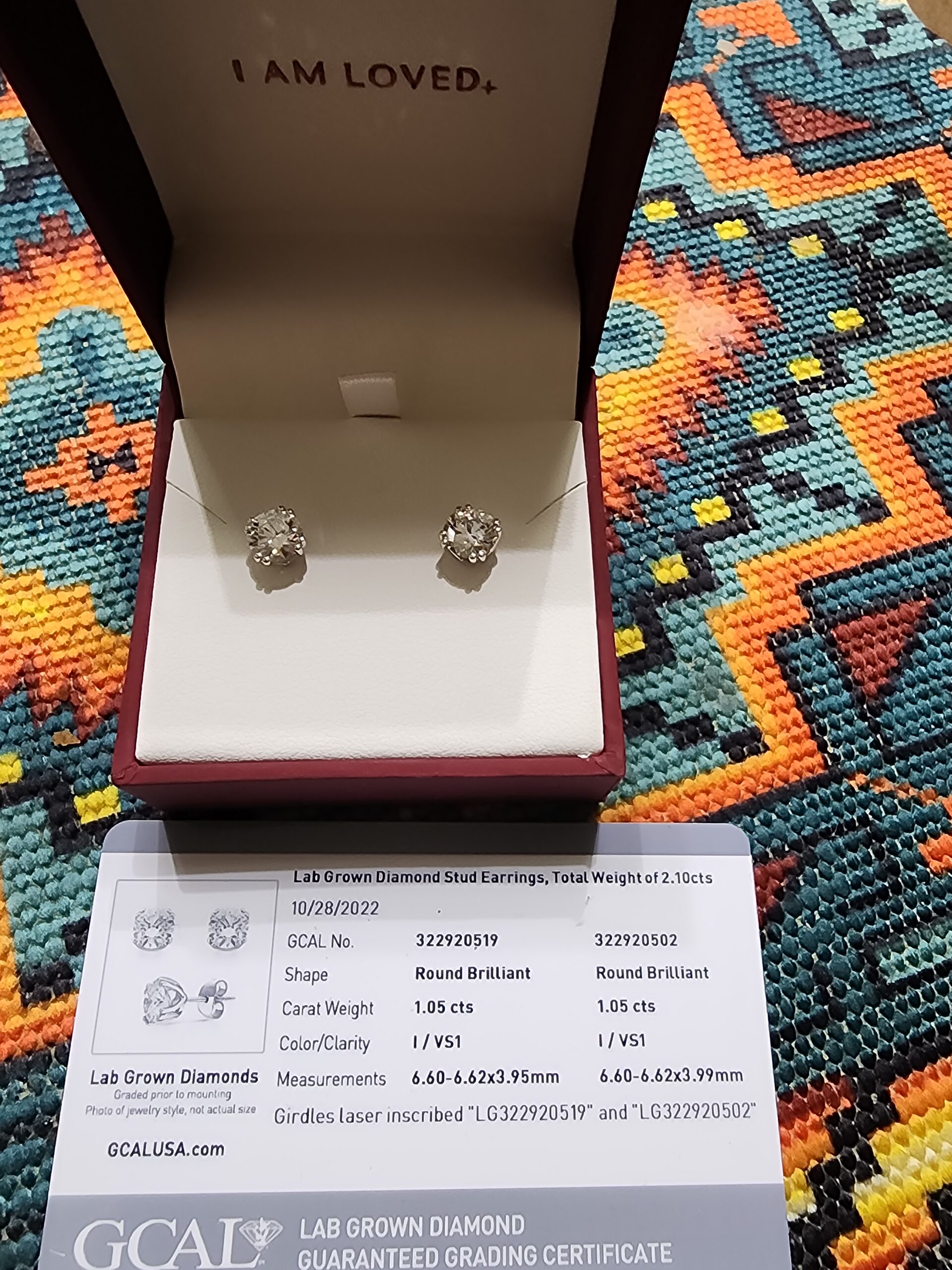 GSI 1.05 Carat I VS1 Round Lab Grown Other Diamond Jewelry - Image 3