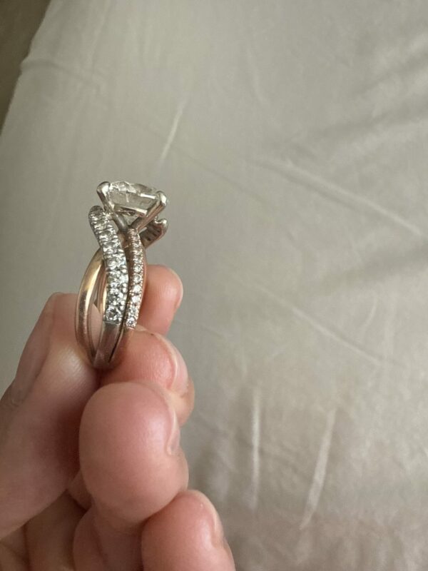 4.53 Carat E VS1 Round Lab Grown Ring - Image 3