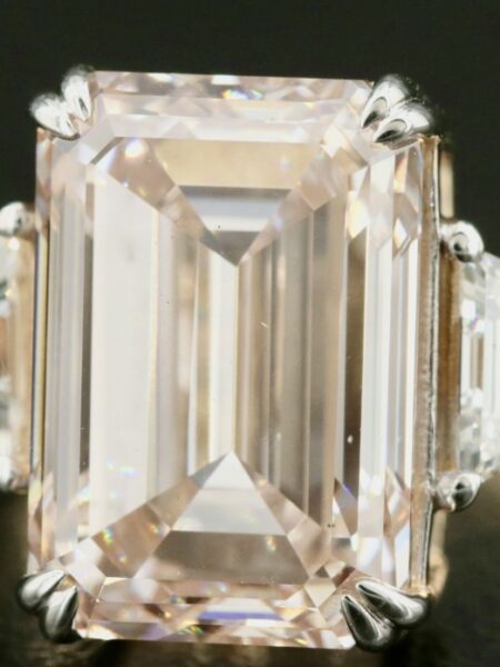 IGI 8 Carat D VS1 Emerald Lab Grown Ring