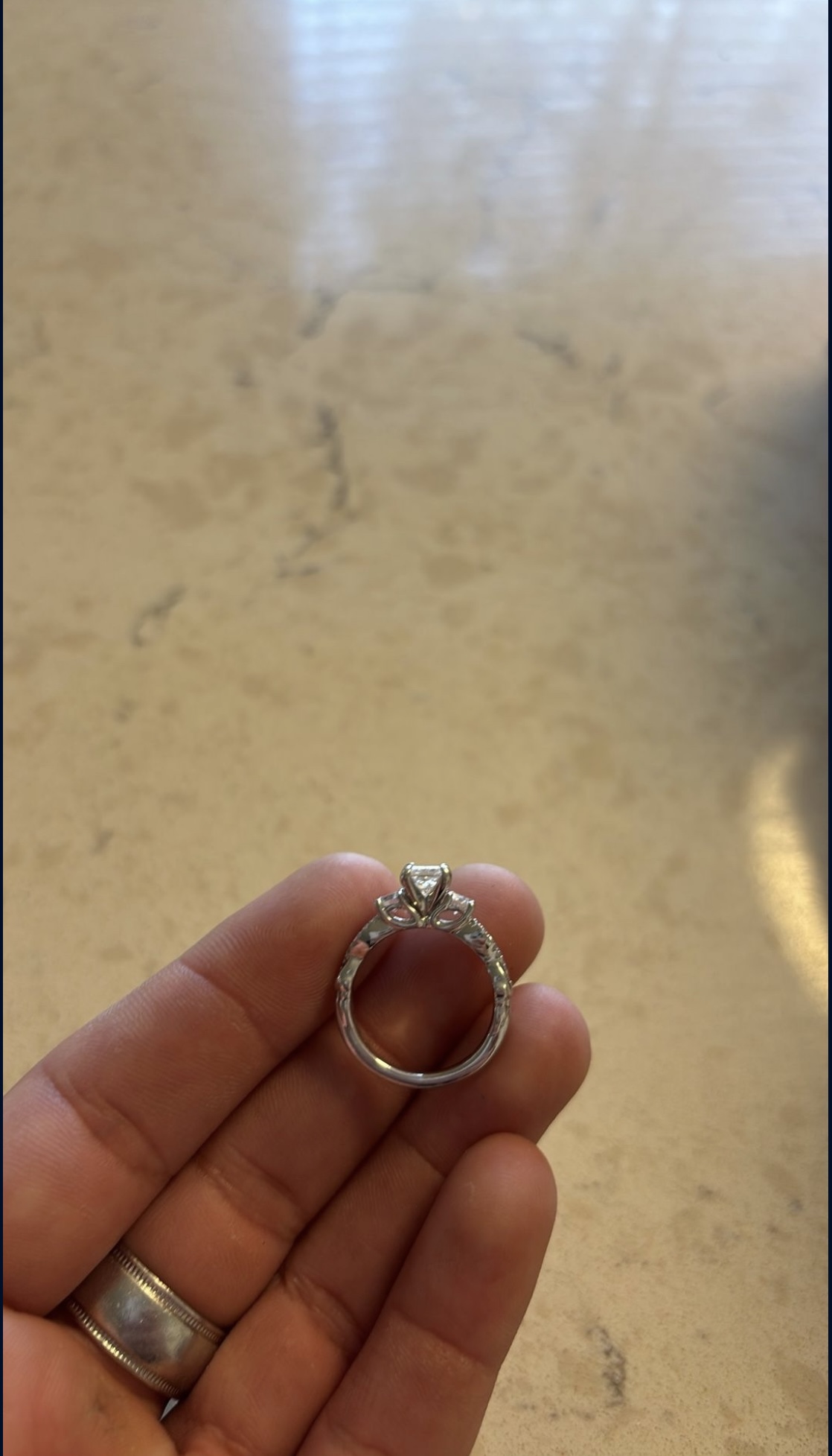 IGI 0.77 Carat E VVS2 Princess Lab Grown Ring - Image 5
