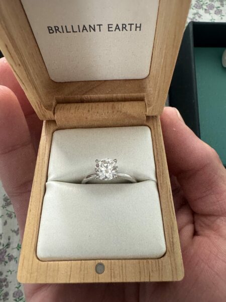 Not Sure/Unknown 1.50 Carat E VS1 Round Lab Grown Ring