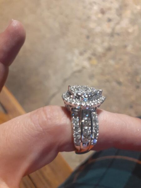 Not Sure/Unknown 3 Carat I I1 Pear Lab Grown Diamond Ring - Image 5