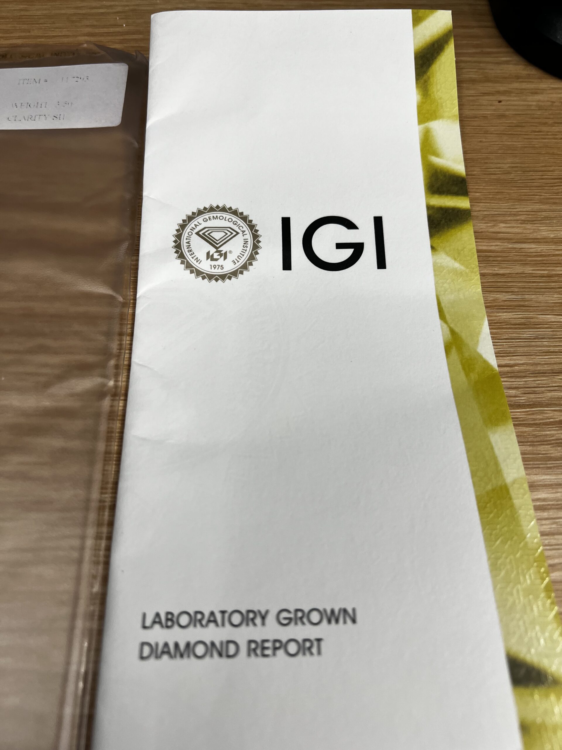 IGI 3.50 Carat H SI1 Round Lab Grown Diamond Ring - Image 10