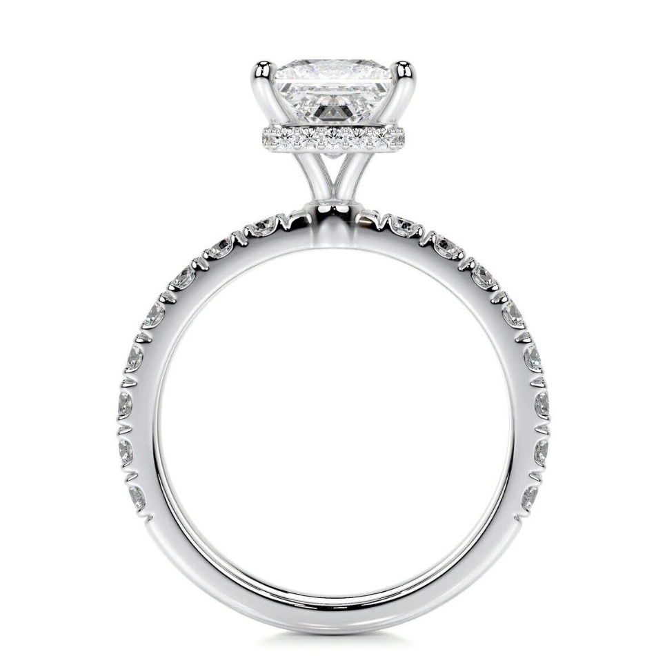 IGI 2.54 Carat F VVS2 Princess Lab Grown Diamond Ring - Image 3