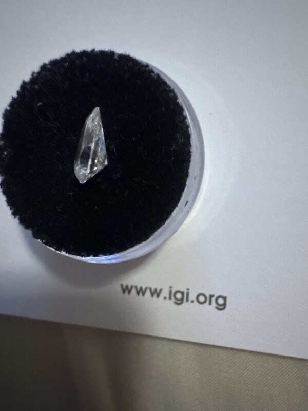 IGI 1.4 Carat E VS2 Pear Lab Grown Diamond Loose Diamond - Image 2