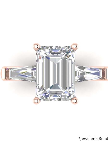 IGI 2.92 Carat G VVS2 Emerald Lab Grown Diamond Ring - Image 6