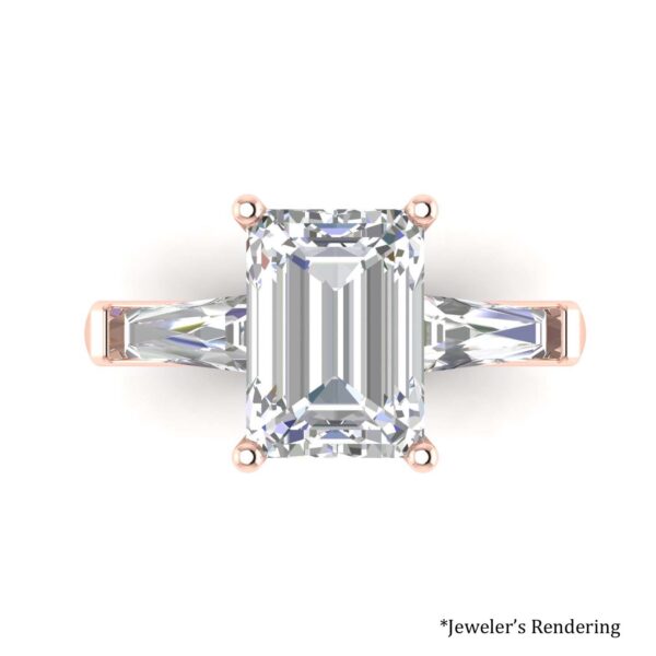 IGI 2.92 Carat G VVS2 Emerald Lab Grown Diamond Ring - Image 6