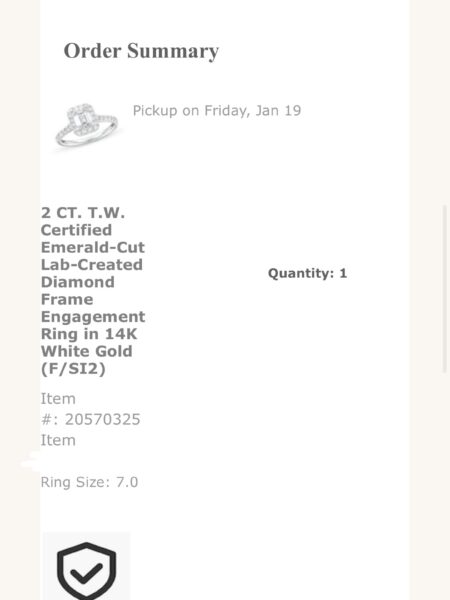 Not Sure/Unknown 2 Carat W SI2 Emerald Lab Grown Diamond Ring - Image 5
