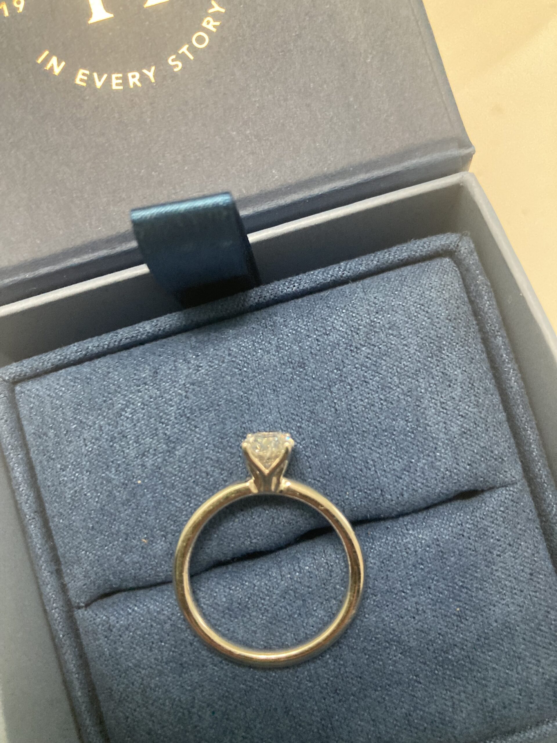 GCAL 1 Carat G VS1 Oval Lab Grown Diamond Ring - Image 3