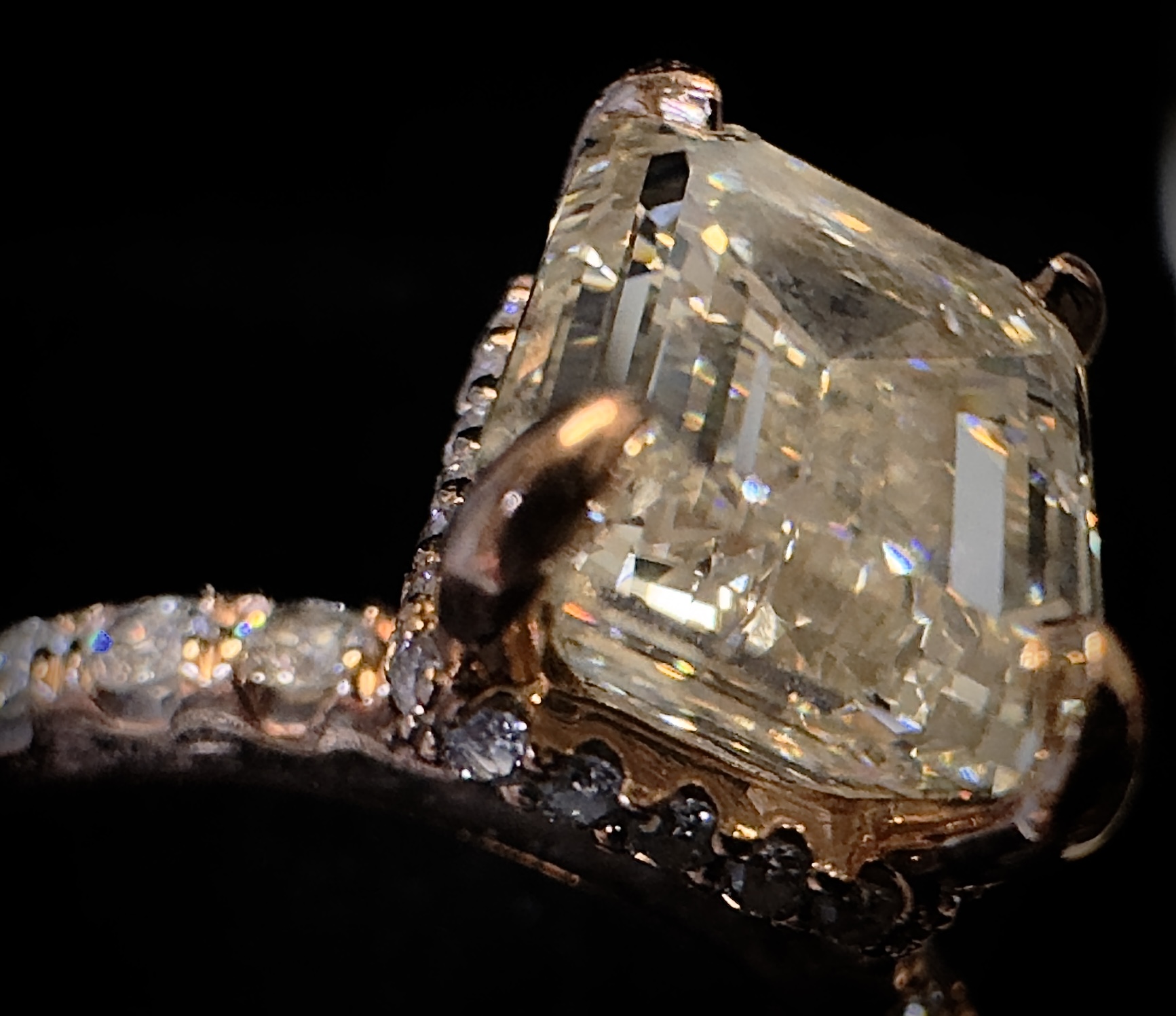 Not Sure/Unknown 3.01 Carat J VS1 Emerald Natural Diamond Diamond Ring - Image 14