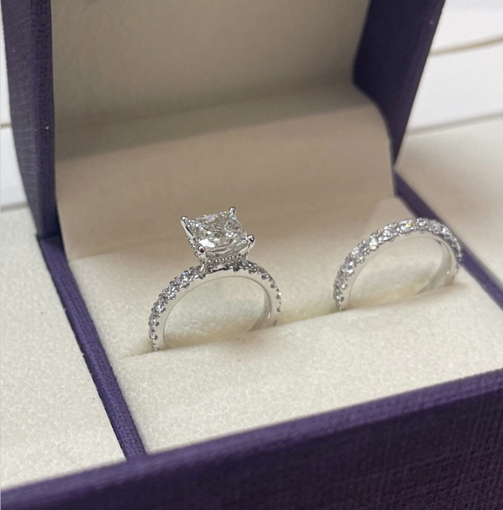 IGI 2.54 Carat F VVS2 Princess Lab Grown Diamond Ring - Image 6
