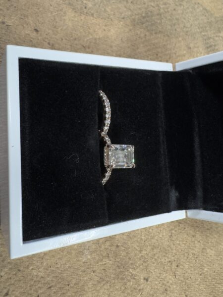 Not Sure/Unknown 3.01 Carat J VS1 Emerald Natural Diamond Diamond Ring - Image 19