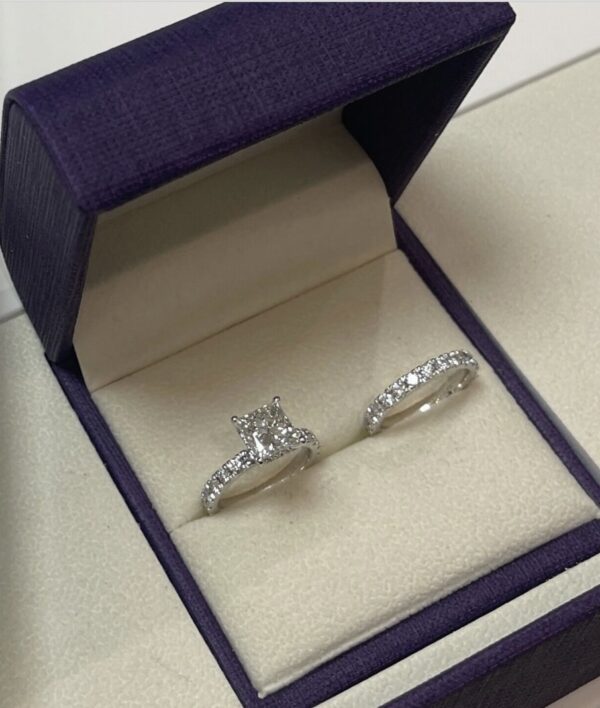 IGI 2.54 Carat F VVS2 Princess Lab Grown Diamond Ring - Image 5