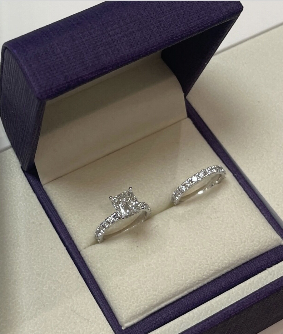 IGI 2.54 Carat F VVS2 Princess Lab Grown Diamond Ring - Image 5