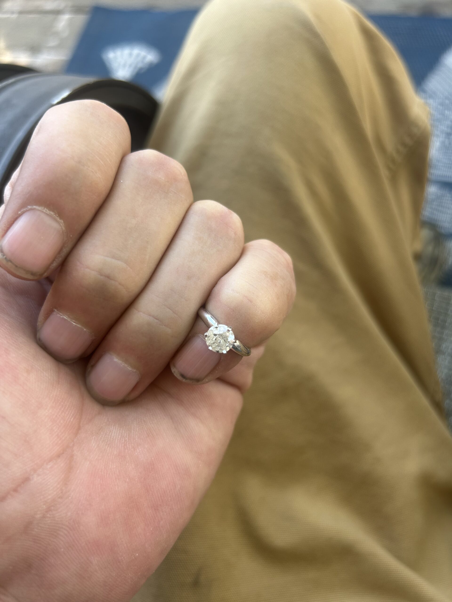 Not Sure/Unknown 1.15 Carat L I2 Round Natural Diamond Diamond Ring - Image 1