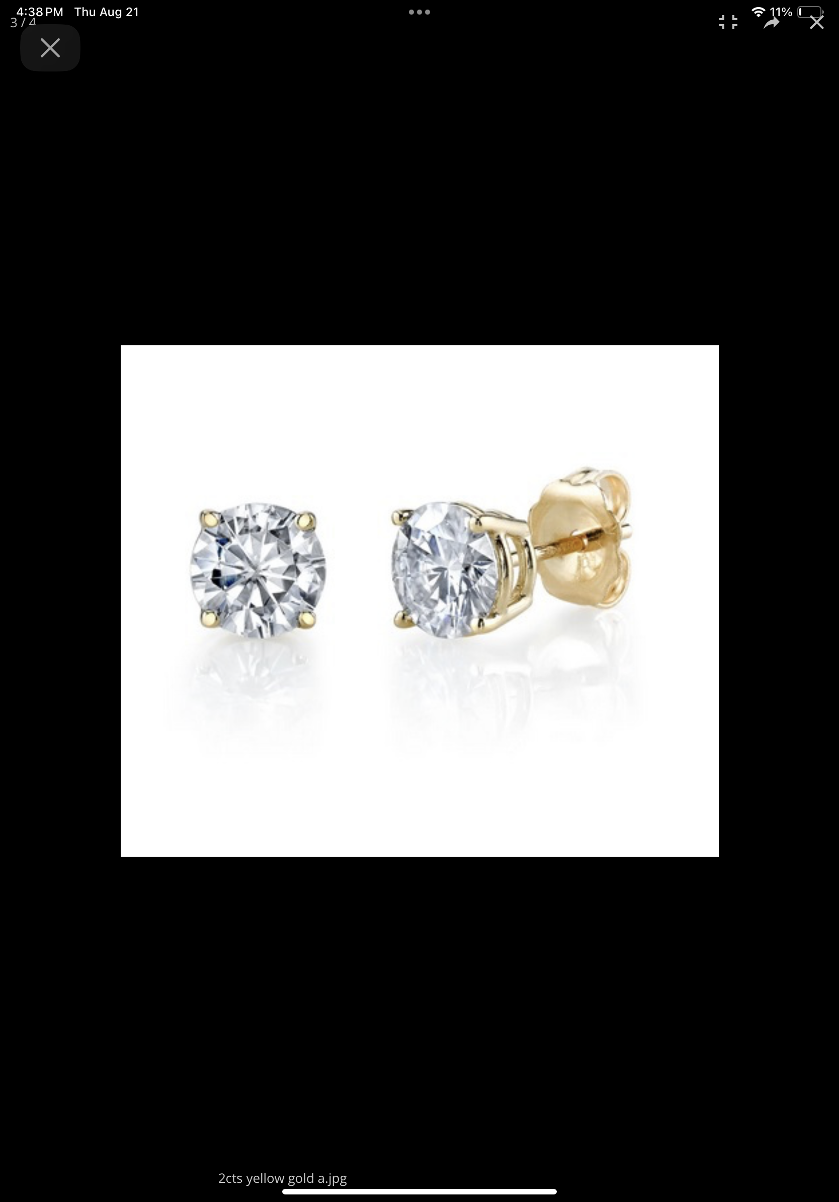 IGI 2.00 Carat D VS1 Round Lab Grown Diamond Other Diamond Jewelry - Image 3