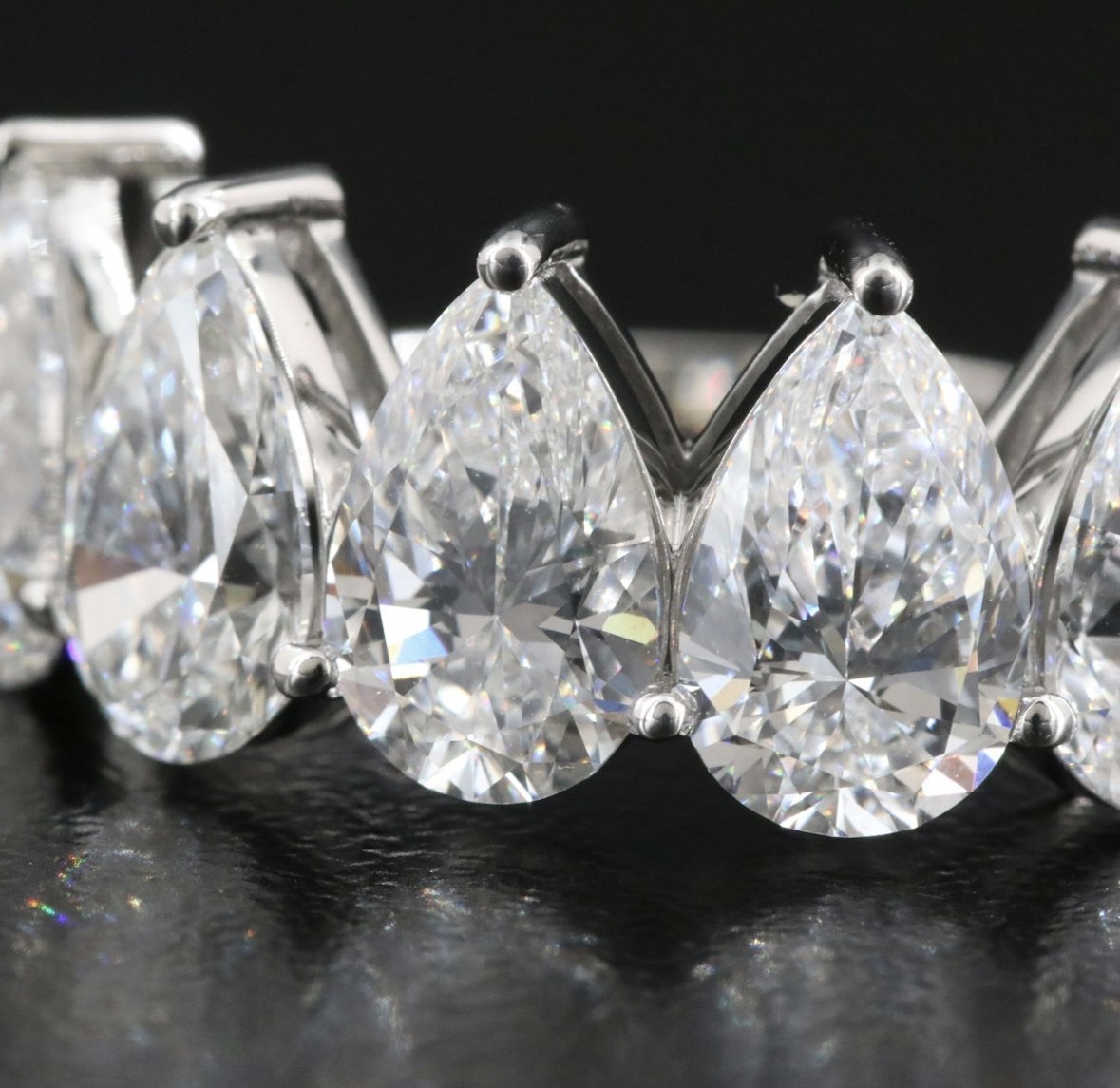 Not Sure/Unknown 4.1 Carat E VVS1 Pear Lab Grown Diamond Ring - Image 5
