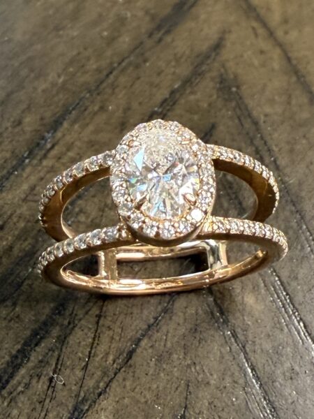 IGI .75 Carat E VS1 Oval Lab Grown Diamond Ring