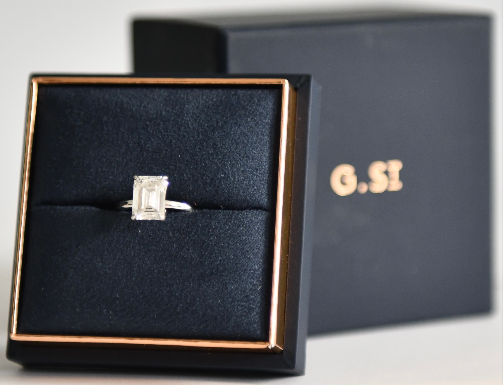 2.86 Carat D VVS1 Emerald Lab Grown Diamond Ring - Image 3