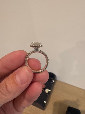 Not Sure/Unknown 2.41 Carat E VVS2 Cushion Lab Grown Diamond Ring - Image 4