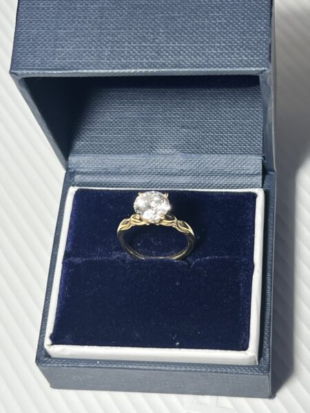 Not Sure/Unknown 2.02 Carat D VVS1 Round Lab Grown Diamond Ring