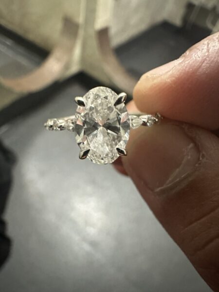 IGI 2.11 Carat F VVS2 Marquise Lab Grown Diamond Ring