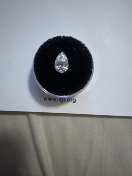IGI 1.4 Carat E VS2 Pear Lab Grown Diamond Loose Diamond