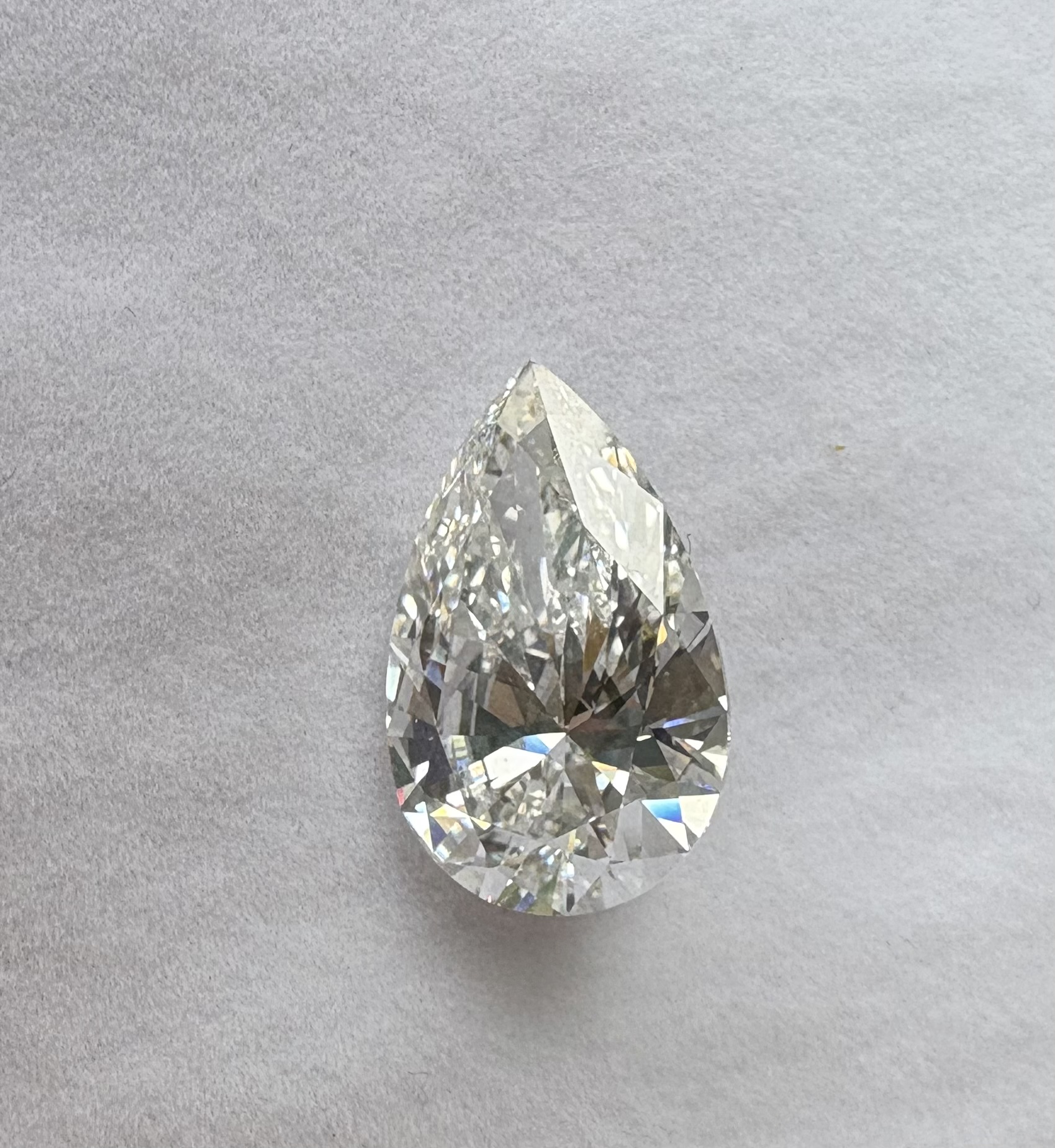 IGI 9.12 Carat E VVS2 Pear Lab Grown Diamond Loose Diamond - Image 4