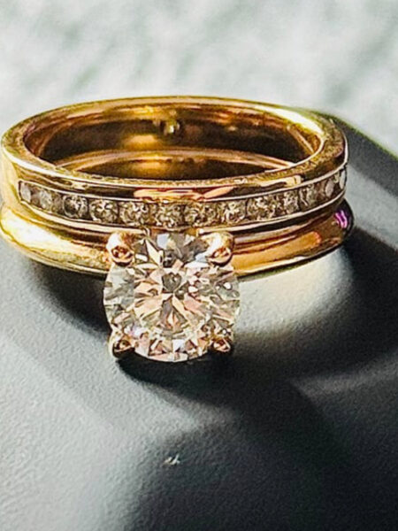 IGI 1.5 Carat D VVS1 Round Lab Grown Diamond Ring