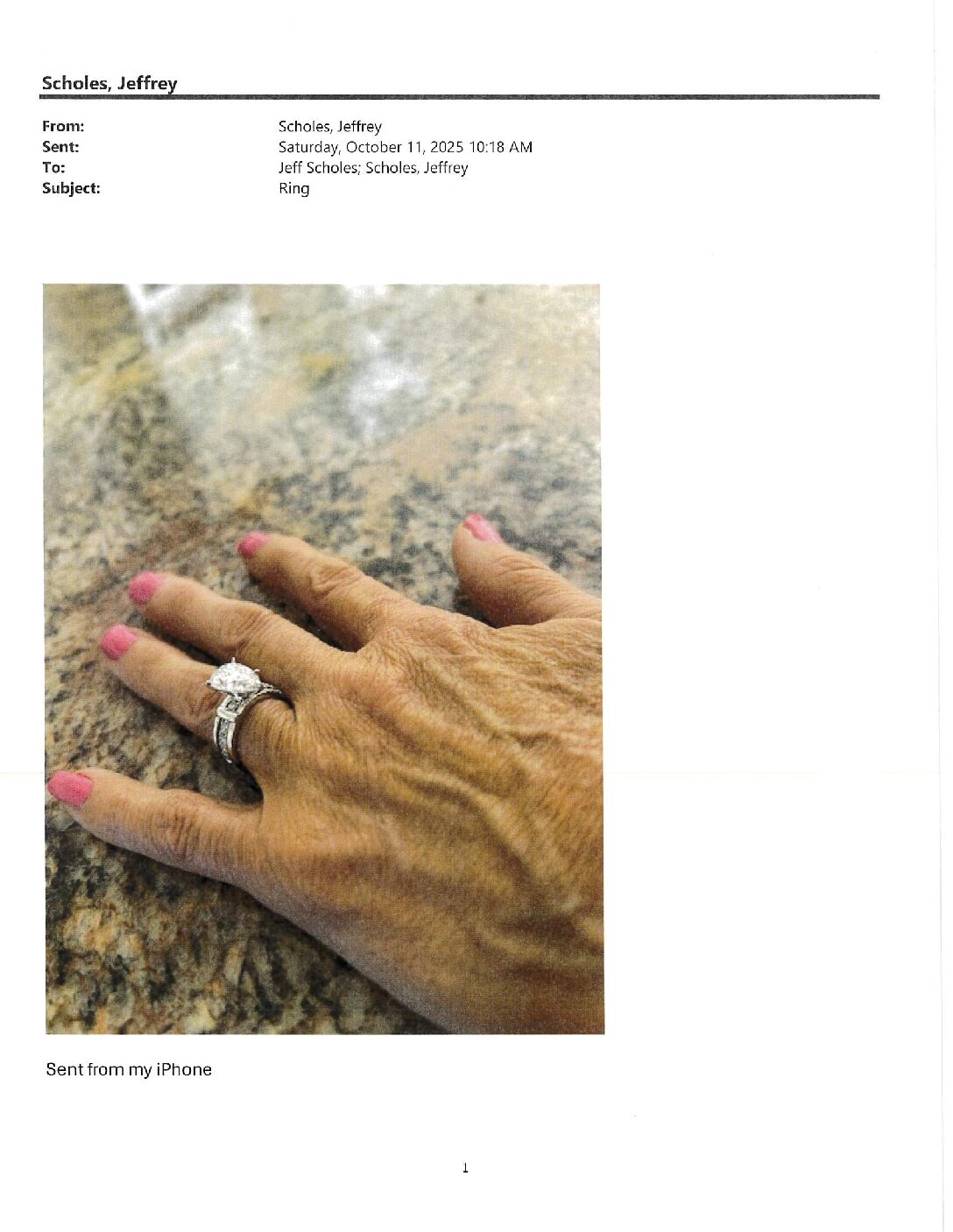 3.35 Carat G FL Pear Lab Grown Diamond Ring