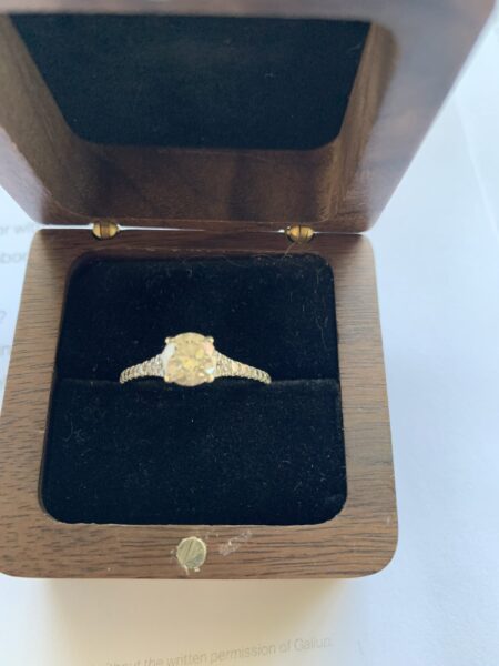 IGI 1.19 Carat E SI1 Round Lab Grown Diamond Ring
