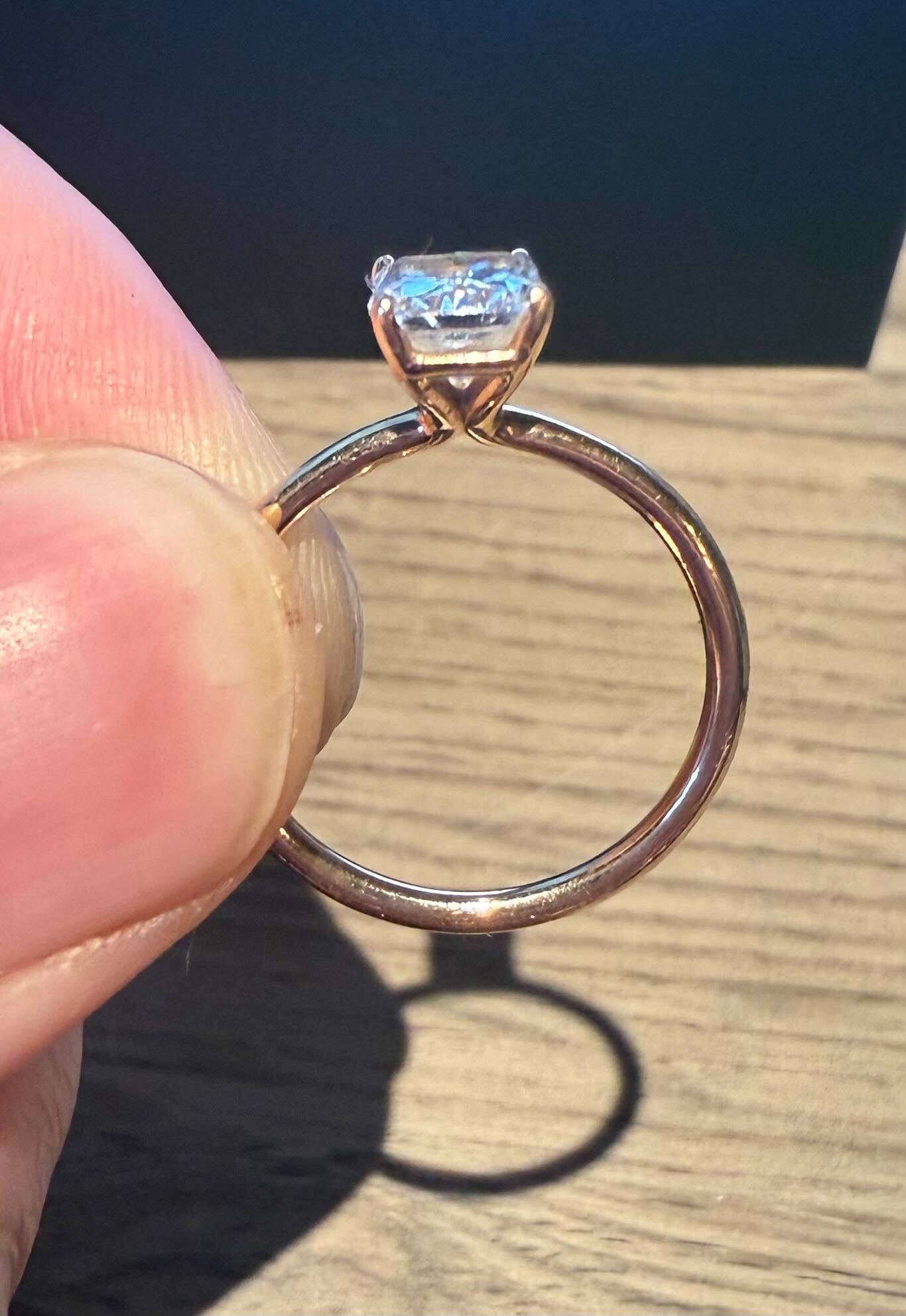 IGI 1.73 Carat F VS1 Radiant Lab Grown Diamond Ring - Image 3