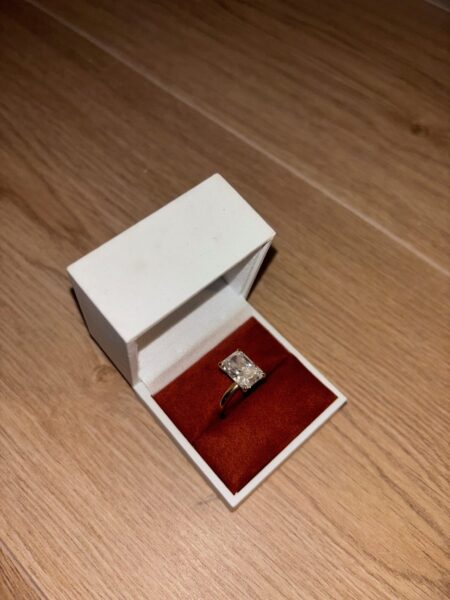 IGI 5.05 Carat F VS1 Radiant Lab Grown Diamond Ring