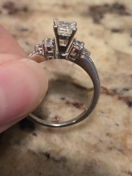 Not Sure/Unknown 0.76 Carat G I1 Princess Natural Diamond Diamond Ring - Image 2