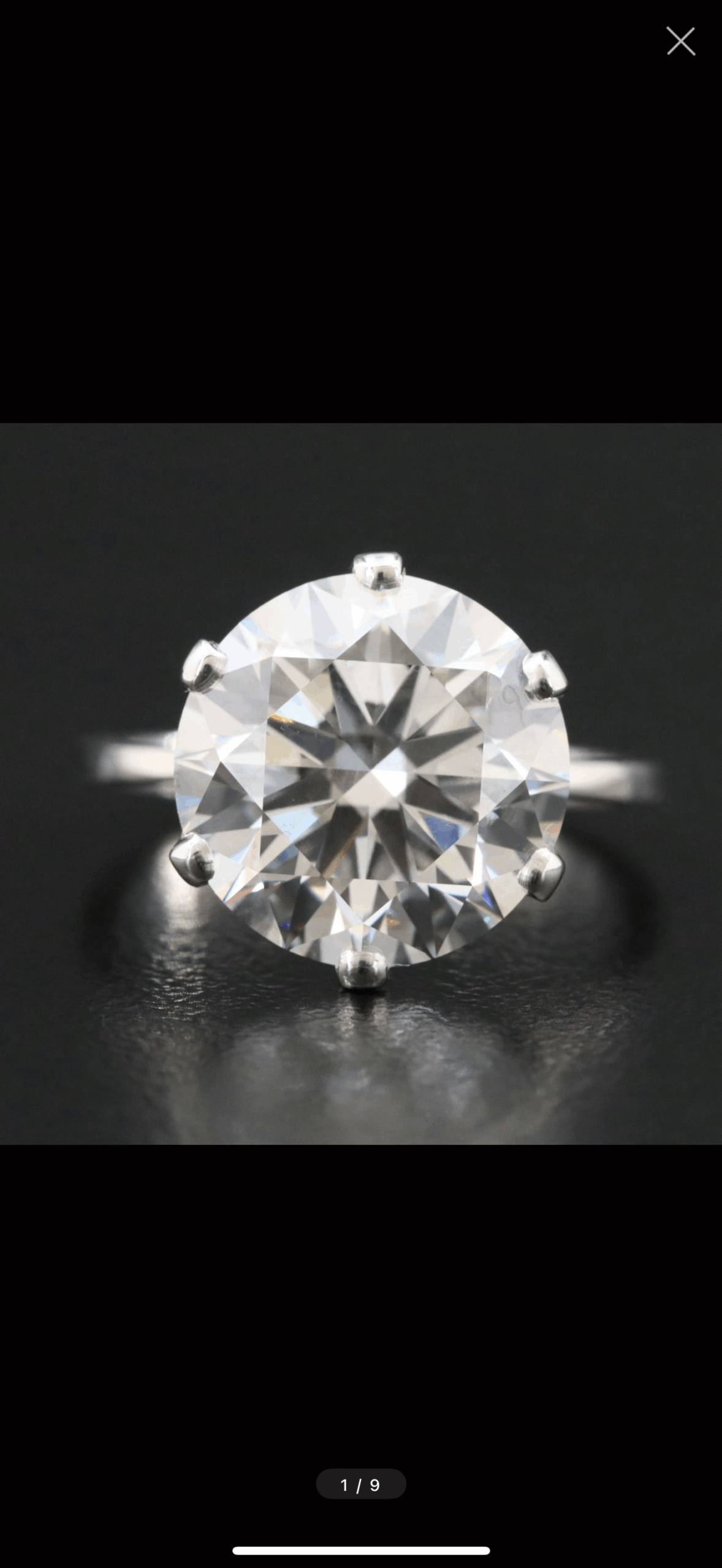 IGI 6.04 Carat E VVS2 Round Lab Grown Diamond Ring - Image 1
