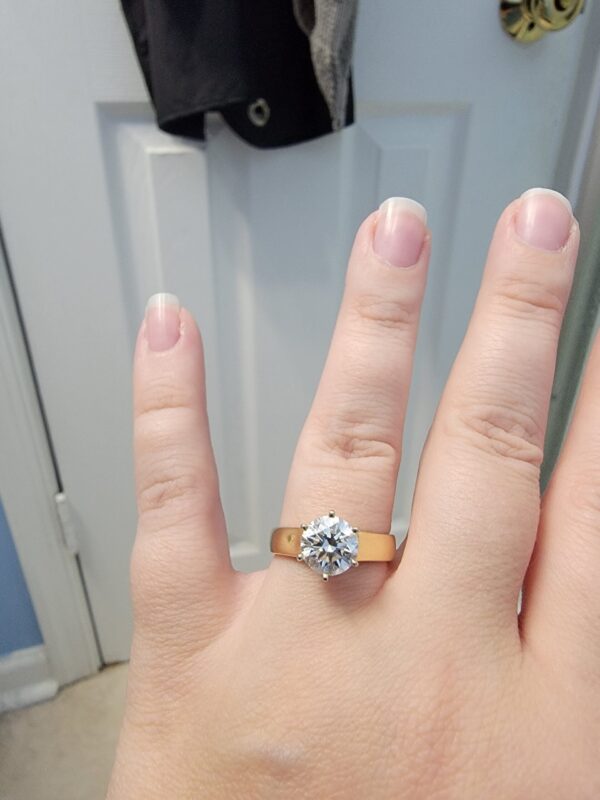 IGI 1.62 Carat I VS1 Heart Lab Grown Diamond Ring - Image 2