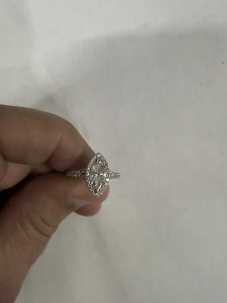 IGI 1.03 Carat G VVS1 Marquise Lab Grown Diamond Ring