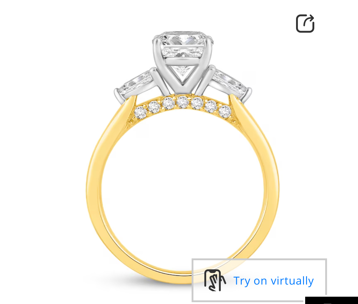 Not Sure/Unknown 2 Carat F SI2 Oval Lab Grown Diamond Ring - Image 2