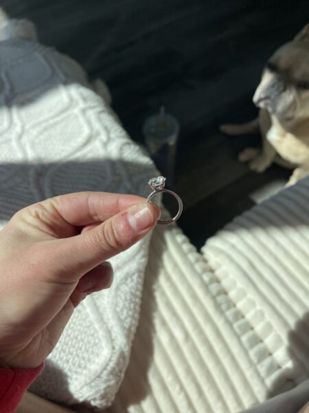 IGI 3.09 Carat D VS1 Round Lab Grown Diamond Ring - Image 2