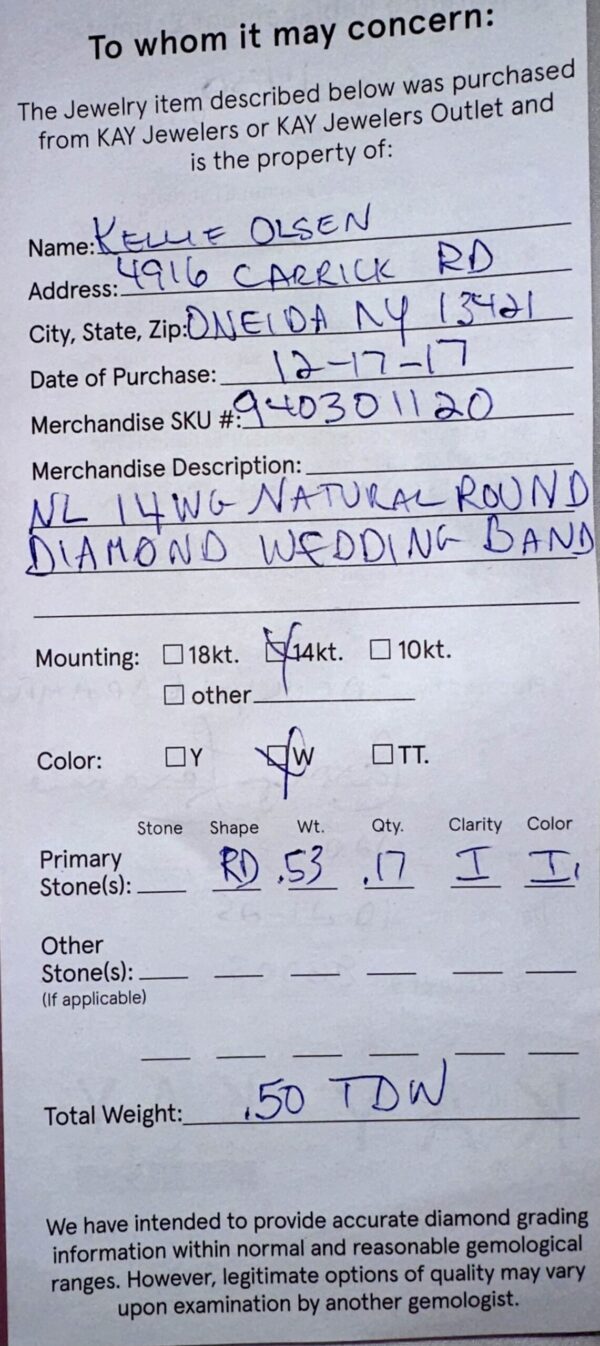 2.25 Carat I I1 Round Natural Diamond Ring - Image 11