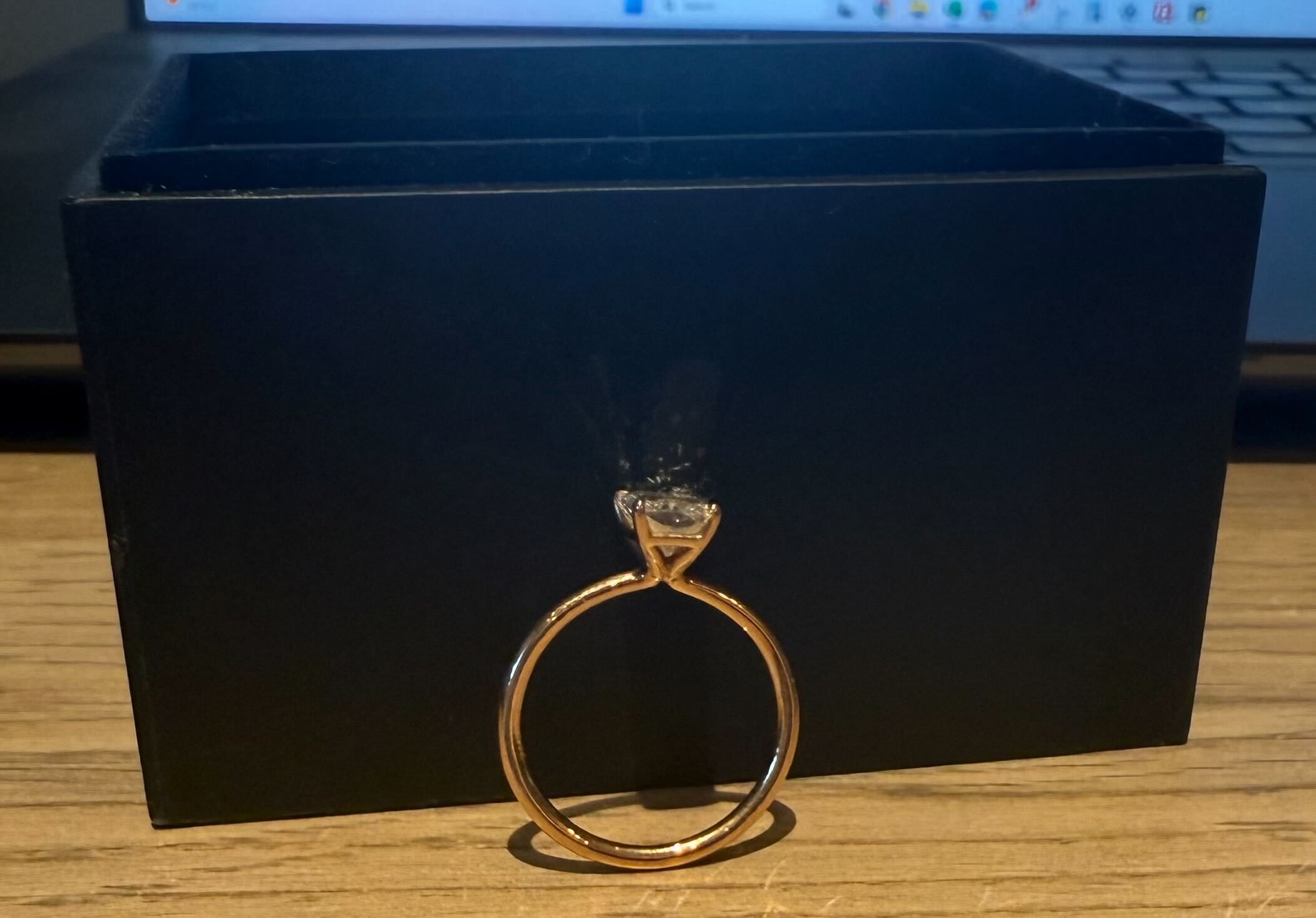 IGI 1.73 Carat F VS1 Radiant Lab Grown Diamond Ring - Image 4